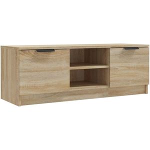 vidaXL-Tv-meubel-102x35x36,5-cm-bewerkt-hout-sonoma-eikenkleurig