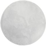 vidaXL-Vloerkleed-HUARTE-laagpolig-zacht-wasbaar-Ø-100-cm-grijs
