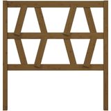 vidaXL Hoofdbord 106x4x100 cm massief grenenhout honingbruin