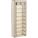 vidaXL-Schoenenkast-met-hoes-57x29x162-cm-stof-crème