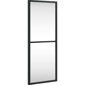 vidaXL-Wandspiegel-rechthoekig-20x50-cm-ijzer-zwart
