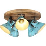 vidaXL Plafondlamp 25 W E27 50x50x25 cm verweerd blauw