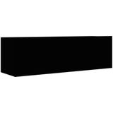 vidaXL Tv-meubel 100x30x30 cm bewerkt hout zwart