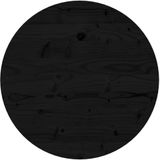 vidaXL-Tafelblad-rond-Ø50x3-cm-massief-grenenhout-zwart
