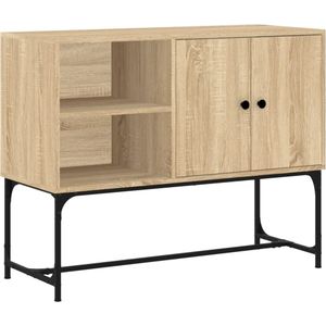 vidaXL Dressoir 100x40x79,5 cm bewerkt hout sonoma eikenkleurig