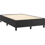 vidaXL - Boxspring - met - matras - kunstleer - zwartx200 - cm