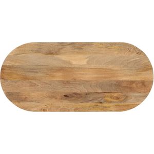 vidaXL Tafelblad ovaal 90x40x3,8 cm massief mangohout