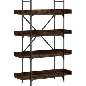 vidaXL Boekenkast 4-laags 100x33x145,5 cm bewerkt hout gerookt eiken