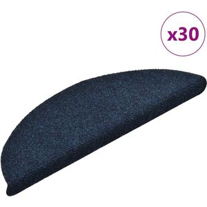 vidaXL Trapmatten 30 st 36x17x3 cm donkerblauw