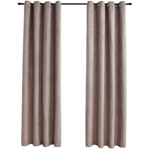 vidaXL-Gordijn-verduisterend-met-metalen-ringen-2-st-140x245-cm-taupe