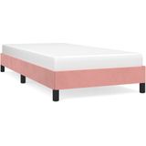 VidaXL Bedframe Fluweel Roze 90x200 cm