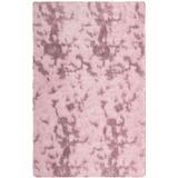 vidaXL Hoogpolig vloerkleed NAVARRA 130x200 cm polyester stoffig roze