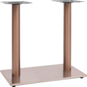 vidaXL - Bistrotafelpootx40x72 - cm - roestvrij - staal - messingkleurig