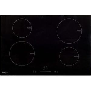 vidaXL Inductiekookplaat 4 zones aanraakbediening 7000 W 77 cm glas