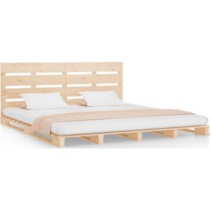 vidaXL Bedframe zonder matras massief grenenhout 180x200 cm