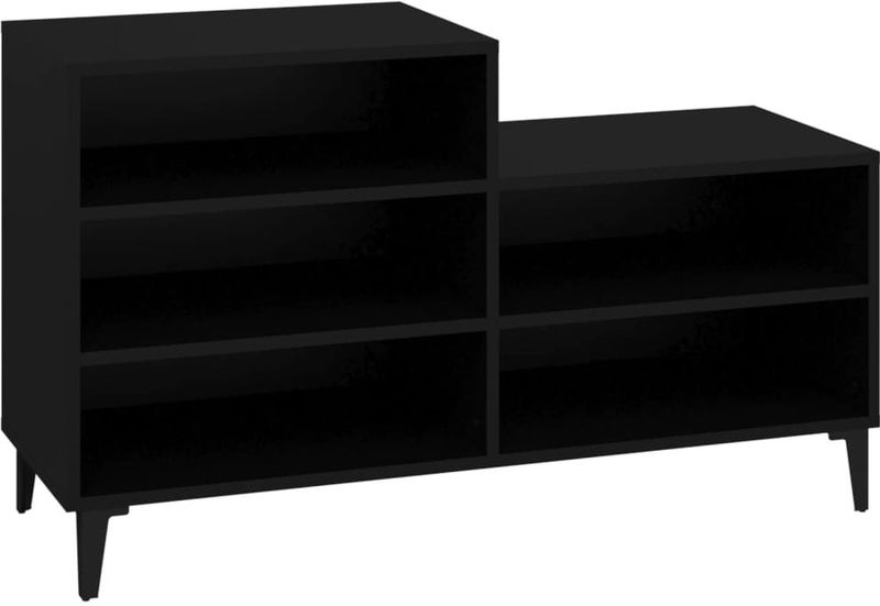 vidaXL-Schoenenkast-102x36x60-cm-bewerkt-hout-zwart