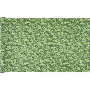 vidaXL Tuinscherm plantpatroon 700x120 cm PVC groen