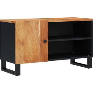 VidaXL TV-meubel 80x33x46 cm - Massief Acaciahout en Bewerkt Hout