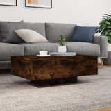 vidaXL Salontafel met LED-verlichting 85x55x31 cm gerookt eikenkleurig