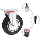 vidaXL 32 st Zwenkwielen 200 mm