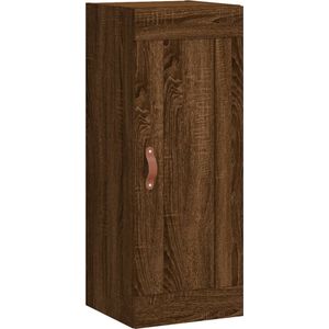 vidaXL Wandkast 34,5x34x90 cm bewerkt hout bruin eikenkleur