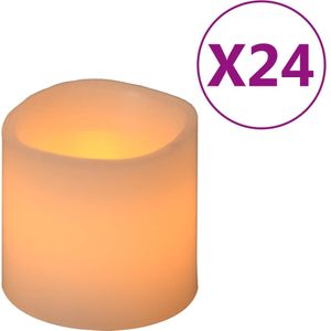 vidaXL Kaarsen 24 st LED warmwit