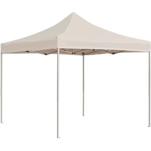 vidaXL Partytent professioneel inklapbaar 2x2 m aluminium crème