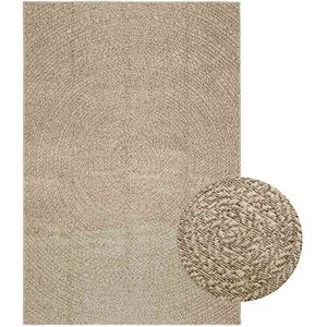 vidaXL Vloerkleed ZIZUR beige binnen en buiten 140x200 cm jute look