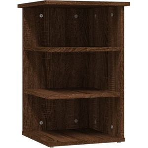 vidaXL Bijzetkast 35x35x55 cm bewerkt hout bruineikenkleurig