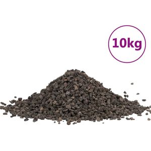 vidaXL Basaltgrind 10 kg 5-8 mm zwart