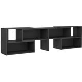 vidaXL Tv-meubel 149x30x52 cm bewerkt hout grijs