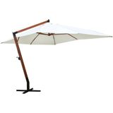 vidaXL Parasol 300x400 cm wit