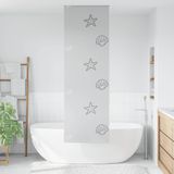 vidaXL Doucherolgordijn 80x240 cm stofbreedte 76 cm