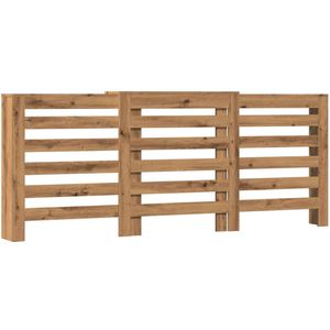 vidaXL Radiatorombouw 205x21,5x83,5 cm bewerkt hout artisanaal eiken