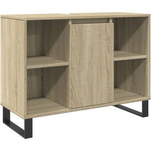vidaXL Badkamerkast 80x33x60 cm bewerkt hout sonoma eikenkleurig