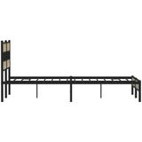 vidaXL Bedframe zonder matras hout sonoma eikenkleurig 150x200 cm