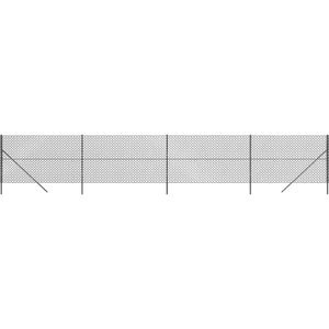 vidaXL Gaashek 2x10 m antracietkleurig