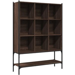 vidaXL Boekenkast 102x30x141,5 cm bewerkt hout bruin eikenkleur