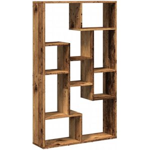 vidaXL Boekenkast 72x20x120 cm bewerkt hout oud houtkleurig