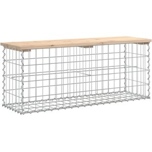 vidaXL Tuinbank schanskorfontwerp 103x31,5x42 cm massief grenenhout