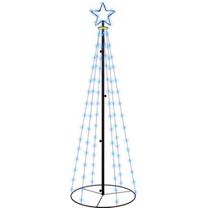 vidaXL Kegelkerstboom 108 LED's 70x180 cm blauw