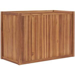 vidaXL Plantenbak verhoogd 100x50x70 cm massief teakhout