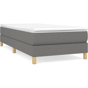 vidaXL-Boxspringframe-stof-donkergrijs-100x200-cm