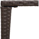 vidaXL Tafeltjesset 3 st poly rattan bruin