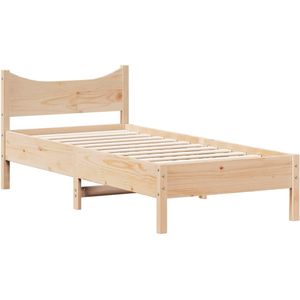 vidaXL Bedframe zonder matras massief grenenhout 75x190 cm