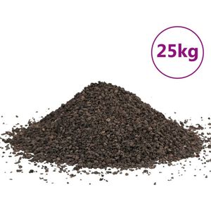 vidaXL Basaltgrind 25 kg 1-3 mm zwart