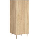 vidaXL Dressoir 34,5x34x90 cm bewerkt hout sonoma eiken