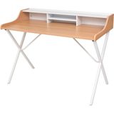 vidaXL Bureau hout naturel