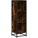 vidaXL Boekenkast 33,5x33x107,5 cm bewerkt hout gerookt eikenkleurig