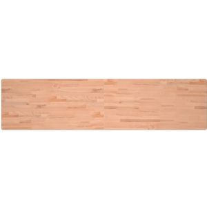 vidaXL Werkblad 220x55x2,5 cm massief beukenhout